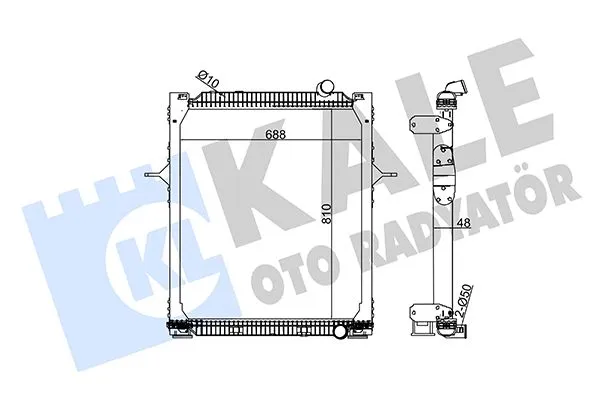 Su Radyatörü  Toyota Corolla Sedan / HB (E21)(2019->)  KALE 350175