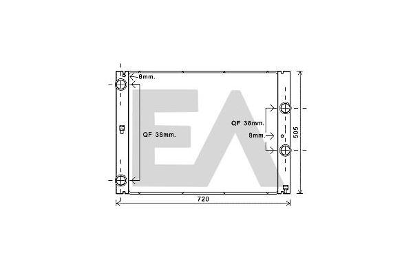 Su Radyatörü  BMW M6 Serisi Cabrio (E64)(2006->)  NISSENS 60847