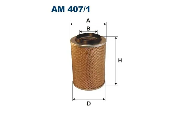 Hava Filtresi  Mercedes MB 100 D P.Van / Kombivan (631)(1987->1995)  FILTRON AM 407/1