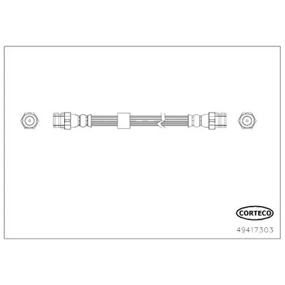 Fren Hortumu Arka Sol Volkswagen Jetta VI (163)(09.2014->)  CORTECO 49417303