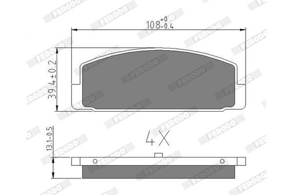 Fren Disk Balata Arka Mazda 626 Sedan/ Coupe/ S.Wagon (GD/GV)(06.1987->)  SWAPP 44353