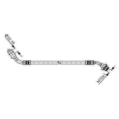 Fren Hortumu Ön Sağ Nissan Pickup (D21)(09.1985->)  BOSCH 1 987 481 227