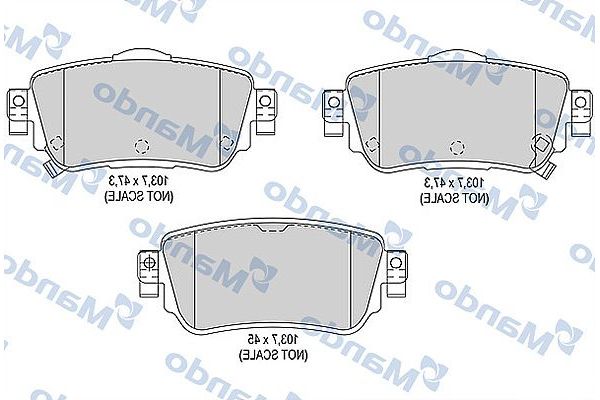 Fren Disk Balata Arka Nissan Leaf (ZE1)(10.2017->)  MANDO MBF015290