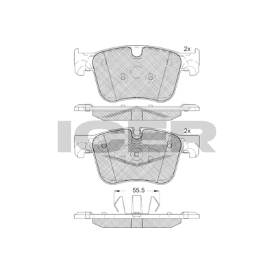 Fren Disk Balata Ön Citroen Berlingo (07.2018->)  AYD 60356A