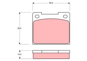 Fren Disk Balata Ön EUROCRAFT EU F17158-042  711M2K021AA 1540857 1424023 1487401 5015923 5018901 17576400 424893 4248.93