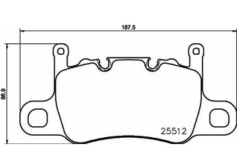 Fren Disk Balata Arka BREMBO P 65 037  99135294881 98135294880 98135294882 98135294981 99135294880 99135294980 99135294981 9Y0698451D