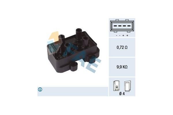 Ateşleme Bobini  Renault Clio I Faz I / II (B/C57)(01.1991->)  KRAFTVOLL 05020031