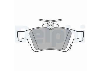 Fren Disk Balata Arka DELPHI LP3600  1936698 G1FY2M008AC 2019129 G1FY2M008AB