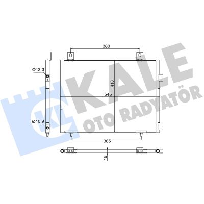 Klima Radyatörü  Land Rover Freelander 1 (LN)(01.1998->)  KALE 382795