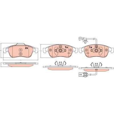 Fren Disk Balata Ön Mercedes T -Serisi (BM 420)(05.2022->)  TRW GDB2565