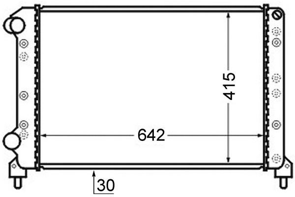 Su Radyatörü  Citroen Grand C4 Picasso (10.2006->)  MAHLE CR 753 000S