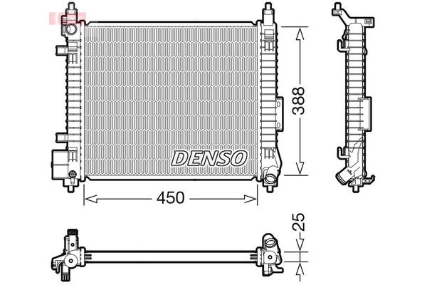 Su Radyatörü  DENSO DRM46061