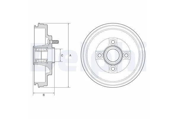 Kampana Arka Sağ veya Sol DELPHI BFR589