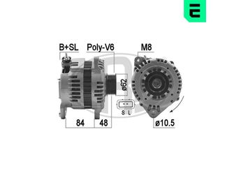 Alternatör  ERA 209482A  231002Y000 136128 2506128 LR1100703 LR1100-703 LR1100703B LR1100-703B LR1100711 LR1100-711 LR1100711B LR1100-711B LR1100725 LR1100-725 LR1100725B LR1100-725B LR1100725C LR1100-725C LR1110705 LR1110-705 LR1110705B LR1110-705B LR1110709 LR1110-709 LR1110709B LR1110-709B LR1110710C LR1110-710C LR1110710F LR1110-710F LR1110720 LR1110-720 LR1110723 LR1110-723 LR1110723C LR1110-723C LR1110723E LR1110-723E LR1110723F LR1110-723F LR1110723V LR1110-723V 231000L700 23100-0L700 231000L701 23100-0L701 231002Y005 23100-2Y005 231002Y006 23100-2Y006 231002Y900 23100-2Y900 2310031U00 23100-31U00 2310031U01 23100-31U01 231005Y700 23100-5Y700 23100CN100 23100-CN100 23100CN10C 23100-CN10C