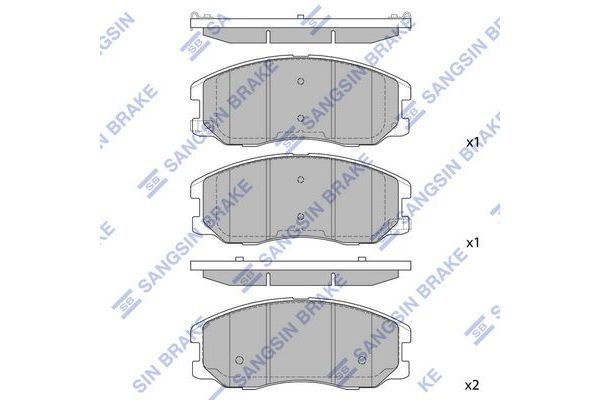Fren Disk Balata Ön Chevrolet Captiva (2006->)  SANGSIN SP1204