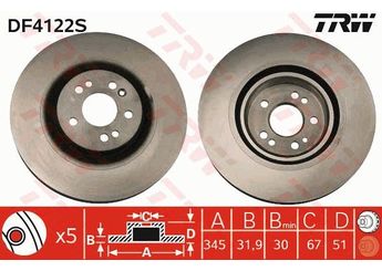 Fren Disk Ayna Ön Sağ ve Sol AYD 51403  1634210512 1634210312 163 421 03 12 163 421 05 12 A1634210312 A 163 421 03 12 A1634210512 A 163 421 05 12 A163421031264