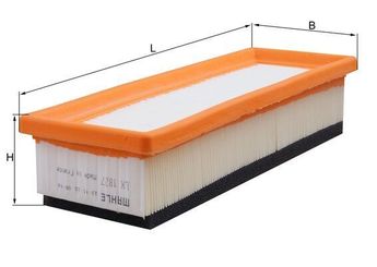 Hava Filtresi  MAHLE LX 1827  55192012 0000055192012 6000633297 51772186 0000051772186 51775326 51806861 51885352 52082554 55192010 71765455 1542777 1706917 9S519601A1A 9S519601AA