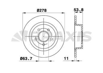 Fren Disk Ayna Arka Sağ ve Sol BRAXIS AE0271  1362867 1362868