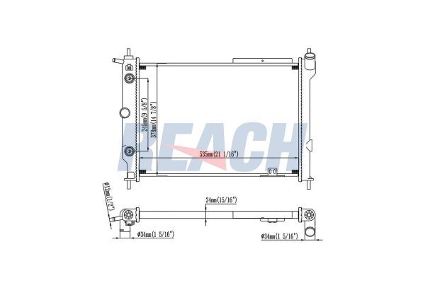 Su Radyatörü  Opel Astra F Cabriolet (1993->)  ORİS BOP119026
