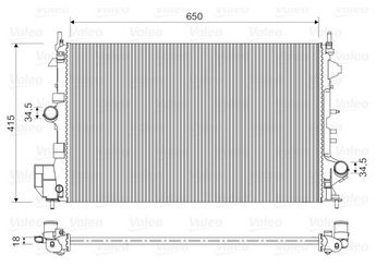 Su Radyatörü  VALEO 734982  8975534320 1300283 13217130 95524870