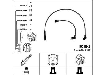 Buji Kablosu  NGK 9248  8942089210 8-9420-8921-0 8942093060 8-9420-9306-0 8942219540 8-9422-1954-0 8942327700 8-9423-2770-0