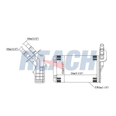 Kalorifer Radyatörü  Renault Clio Symbol I (1998->)  MAGNETI MARELLI 350218159003