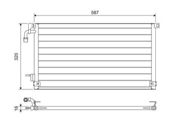 Klima Radyatörü  VALEO 817655  6455AG 6455-AG 6455Z1 6455-Z1 6455Z7 6455-Z7