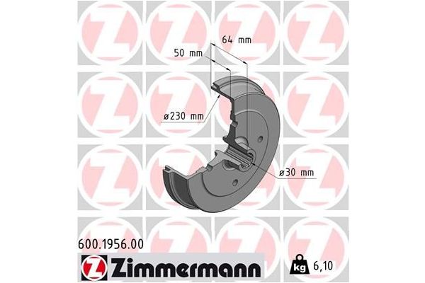 Fren Disk Ayna Ön Sağ ve Sol ZIMMERMANN 600.1956.00