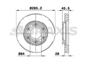 Fren Disk Ayna Ön Sağ ve Sol BRAXIS AE0358  DF4116 4351226140
