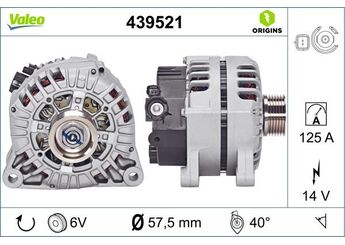 Alternatör  VALEO 439521  5702A5 57056N 57058F 1608881080 5702-A5 5705-6N 57058H 5705-8H 5705CF 5705-CF 5705EC 5705-EC 5705EF 5705-EF 5705HA 5705-HA 9642124980 9801895380 A003TB2691 A003TG1891 A003TG1891B A003TG1891ZE A003TG1891ZEA A003TG1891ZEB A3TB2691 A3TG1891 A3TG1891ZE 5705-8F 9639396580 9640088080 9649846880 9807344880