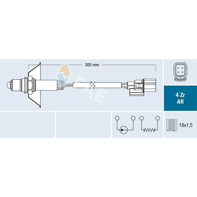 Oksijen (Lambda) Sensörü  Honda Civic HB (FK)(01.2012->)  ZEGEN ZLS1148