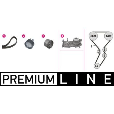 Devirdaim Su Pompası  Renault Wind (04.2010->)  MAHLE CPK 116 000P