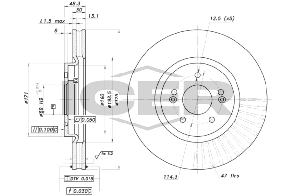 Fren Disk Ayna Ön Sağ ve Sol BRAXIS AE1443