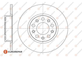 Fren Disk Ayna Arka Sağ ve Sol EUROREPAR 1622810180  1622810180 51767378 51963547 51964082 52059174 K68249842AA K68254088AA K68254088AB