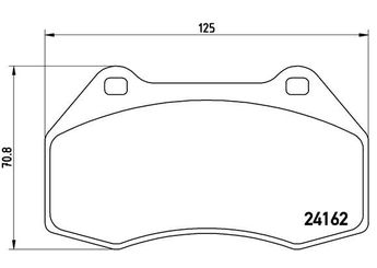 Fren Disk Balata Ön BREMBO P 68 036  8671016704 410603131R 410608131R 7701208218