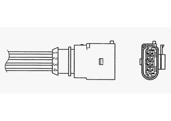 Oksijen (Lambda) Sensörü  NGK 0047  6E906265J 06E 906 265 J