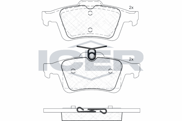 Fren Disk Balata Arka Ford Focus 3/4/5 Kapı (CAP)(08.2004->)  FORD ORJINAL AV612M008AB