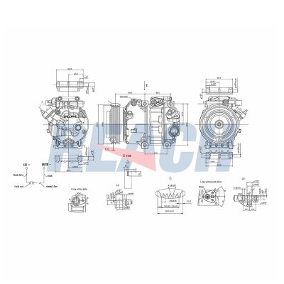 Klima Kompresörü  Kia Opirus (GH)(2003->)  MAHLE ACP 755 000P