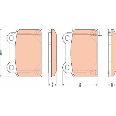 Fren Disk Balata Arka Mitsubishi Lancer Sedan (CY0)(2007->)  FTE 9005299