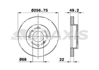 Fren Disk Ayna Ön Sağ ve Sol BRAXIS AE0698  4020671 4020671E06 4020693J01