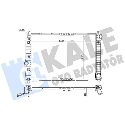 Su Radyatörü  Daewoo Kalos (2002->)  KALE 372300