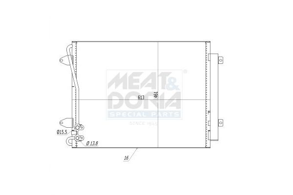 Klima Radyatörü  Volkswagen Passat CC (357)(05.2008->2011)  BOSCH 1 986 AD2 426