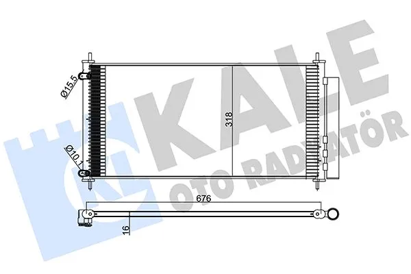 Klima Radyatörü  Toyota Auris (E15)(10.2006->)  KALE 383200
