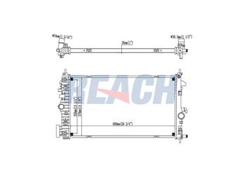 Su Radyatörü  RADISEN RR 606049  1300374 13437347 1300373 13437343 39086761 39086762