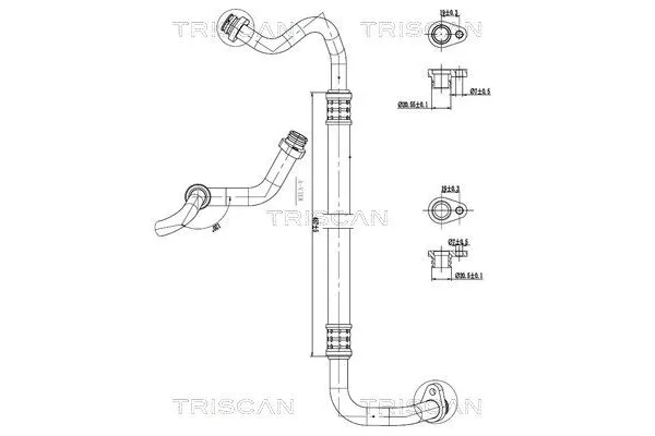 Klima Hortumu  Opel Combo Life E (2018->)  PSA ORJINAL 9807256280