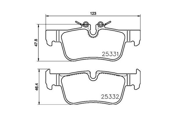 Fren Disk Balata Arka BMW 1 Serisi 5 Kapı (F40)(2019->)  MAGNETI MARELLI 363700406094
