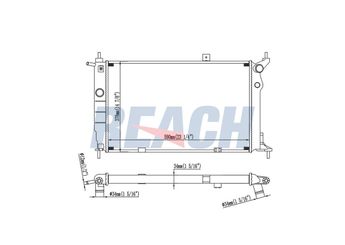 Su Radyatörü  WENDERPARTS MA2025002203  1300147 1300116 52455009 52459348