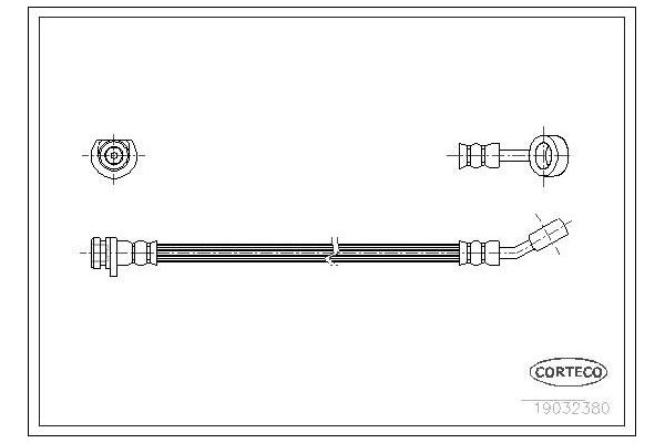 Fren Hortumu Arka Sağ veya Sol ASPART 3HOS1261