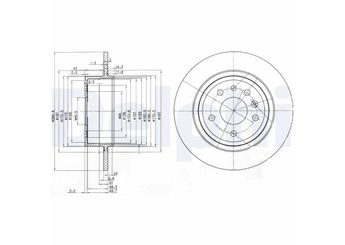 Fren Disk Ayna Arka Sağ ve Sol DELPHI BG3908C  5391537 4907523 12763591 4565693 4837027 4839338 5024260 5057476 5084751