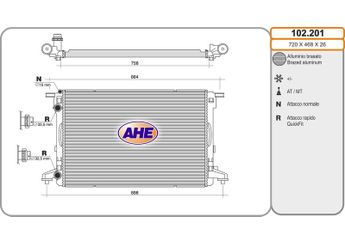 Su Radyatörü  KALE 170200  8A0121251C 20010300 020010300